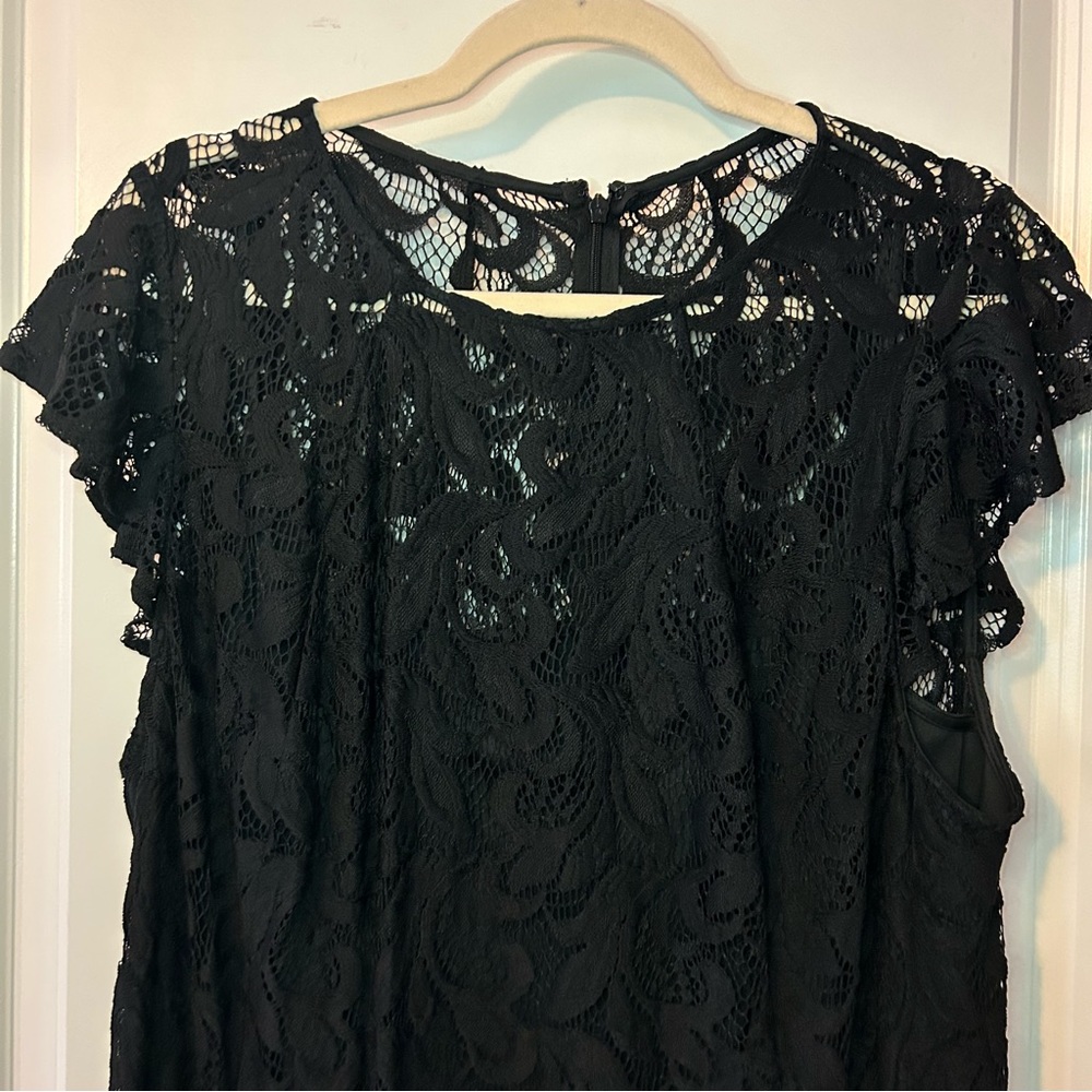 Plus size Rachel Roy plus size black lace dress